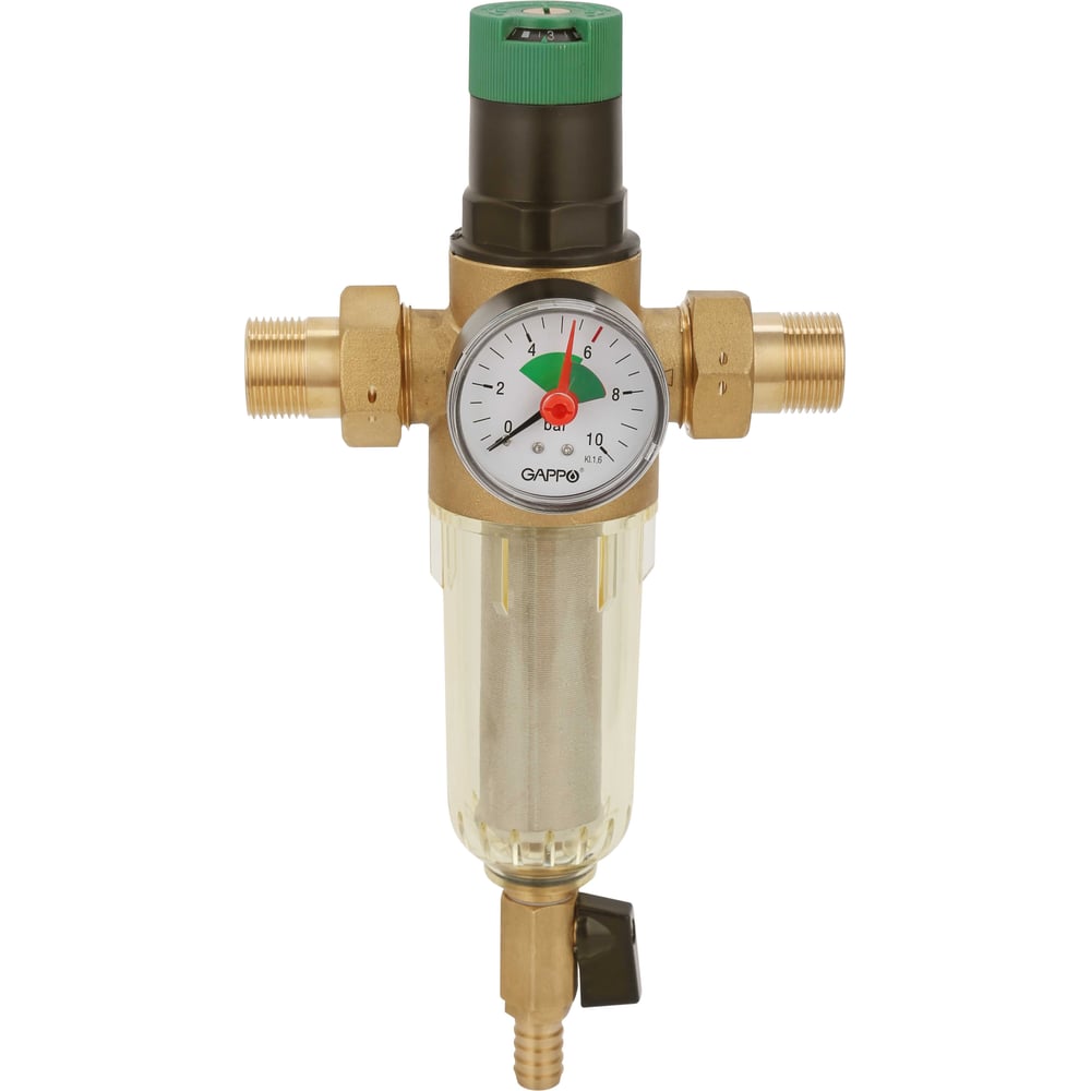 Изображение товара Фильтр со встроенным редуктором давления Gappo для холодной воды 1/2" G1412.04
