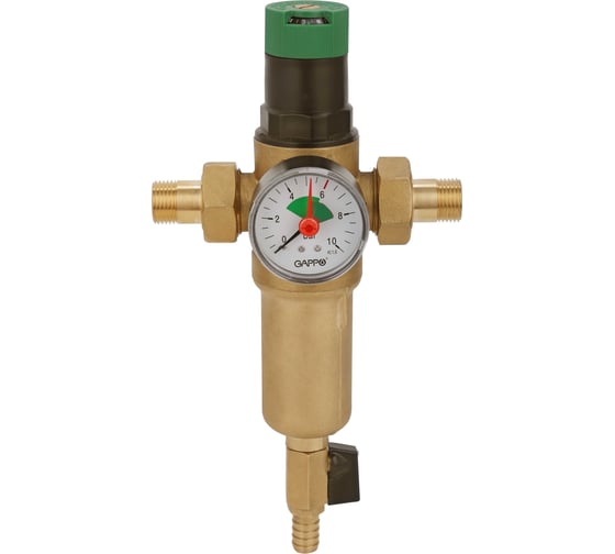 Изображение товара Фильтр со встроенным редуктором давления Gappo для горячей воды, 1/2" G1413.04