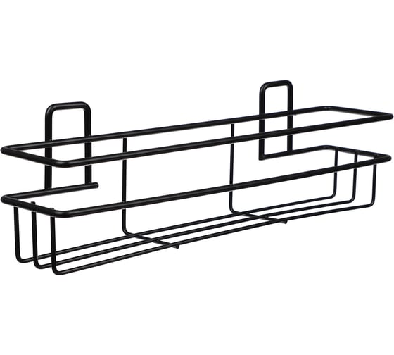 Изображение товара Настенная полка VETTA прямоугольная, металл, 30x7,5x7 см, черный 478-241
