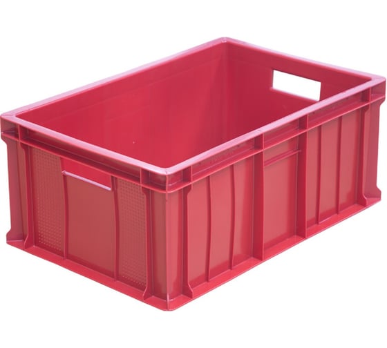 Изображение товара Ящик Тара.ру п/э 600х400х250 2,2кг, сплошной, красный 00960