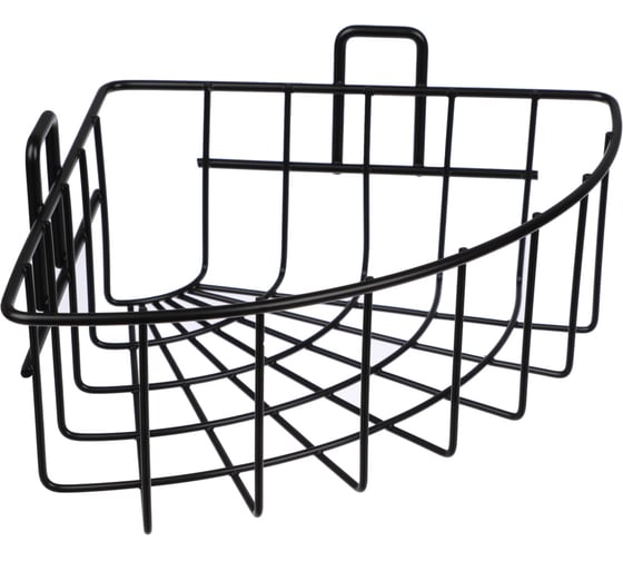 Изображение товара Настенная полка VETTA угловая, металл, 26x19x8 см, черный 478-242