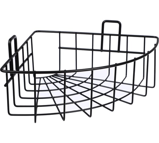 Изображение товара Настенная полка VETTA угловая, металл, 30,5x22x8 см, черный 478-243