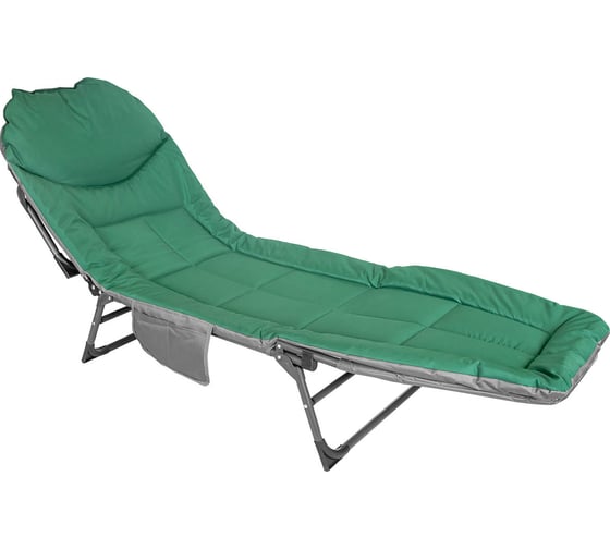 Изображение товара Шезлонг складной Forsage 32х64х200см, макс. нагрузка 200кг, зеленый F-FG-HY-8008GR(52636)
