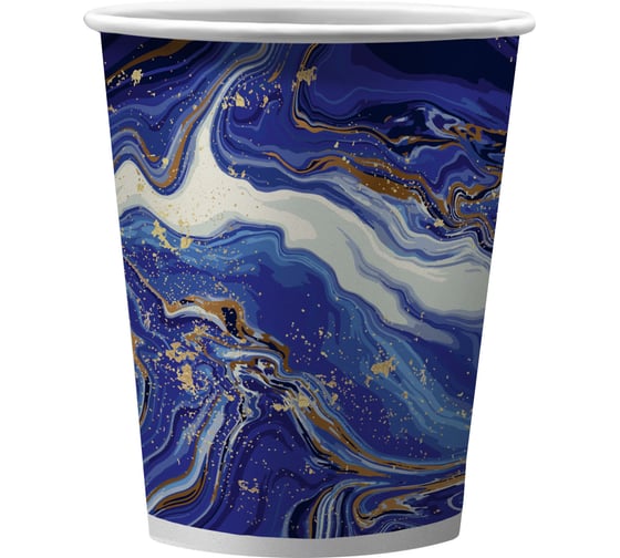 Изображение товара Набор бумажных стаканов ND Play Смола синяя, 6шт, 250мл 314229