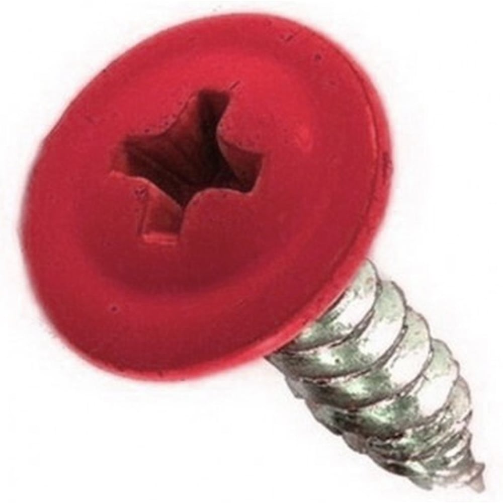 Изображение товара Саморез с прессшайбой Rizzel ПШ 4,2х32 RAL 3003 - большой набор 500 шт