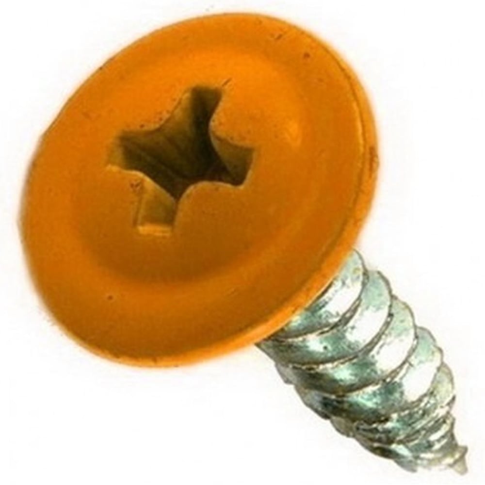 Изображение товара Саморез с прессшайбой Rizzel 4,2х32 RAL 2004, 500 шт надежное крепление