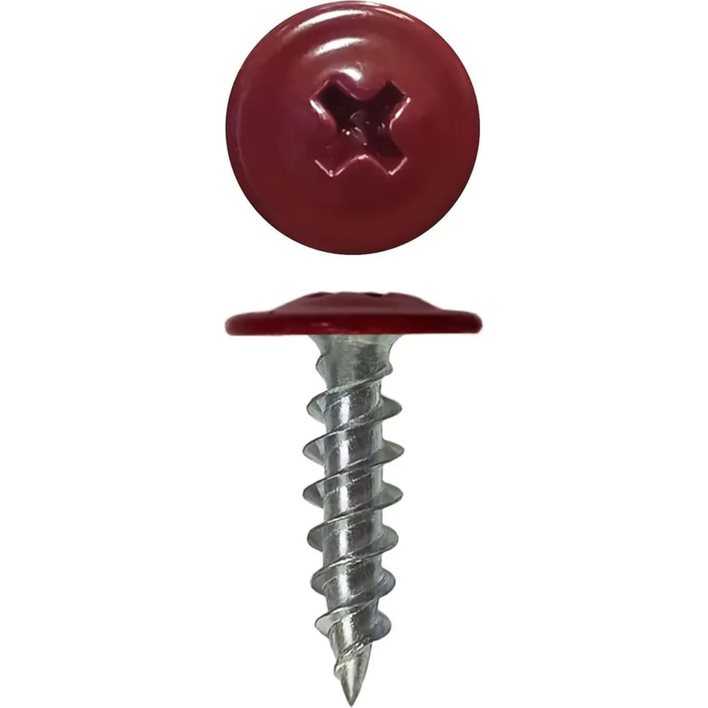 Изображение товара Саморез с прессшайбой Rizzel ПШ 4,2х41 RAL 3005 500 шт