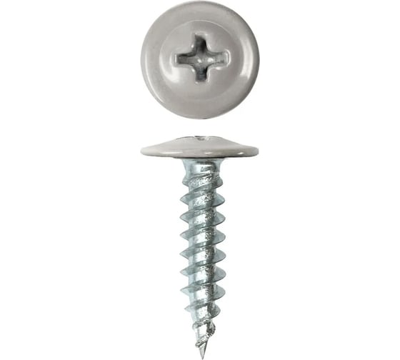 Изображение товара Саморез с прессшайбой Rizzel ПШ 4,2х51 RAL 7004 250 шт 00000327980