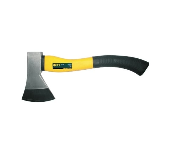 Изображение товара Топор FIT усиленная кованая сталь, усиленная фибергласовая ручка, 1000 г 46210