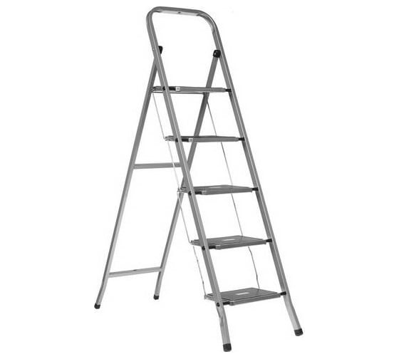 Изображение товара Стальная лестница-стремянка FIT 5 широких ступеней 65384