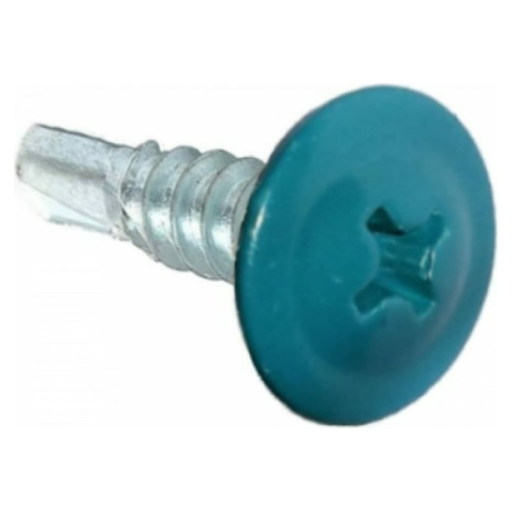 Изображение товара Саморез с прессшайбой Rizzel ПШС 4,2х13 RAL 5021 1000 шт