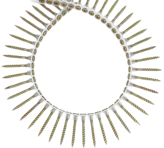 Изображение товара Саморезы в ленте GNG 3.9x45 мм, 1000 шт, для деревянных конструкций GNSCWS3945EG