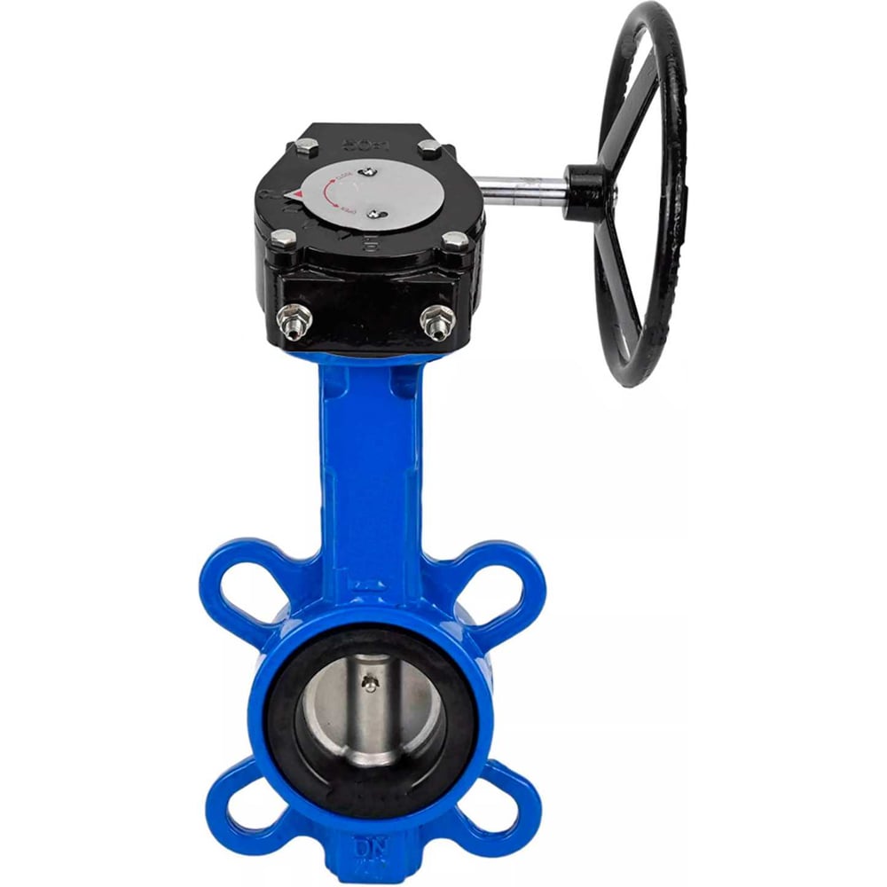 Изображение товара Затвор для абразивных сред DN.ru QT450-316-EPDM-2W-Fb-H Ду80 редуктор