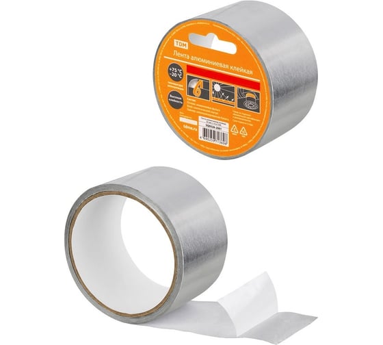 Изображение товара Лента алюминиевая клейкая TDM ELECTRIC 48 мм х 10 м TDM SQ0526-2011
