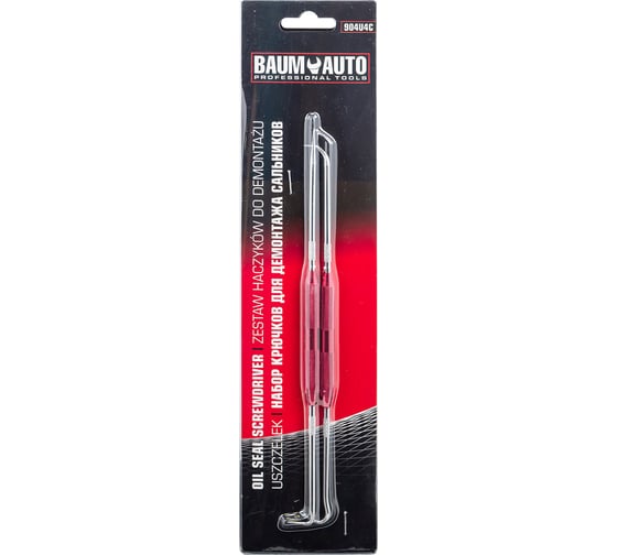 Изображение товара Съемники (крючки) для демонтажа сальников, набор BaumAuto BM-904U4C(61660)