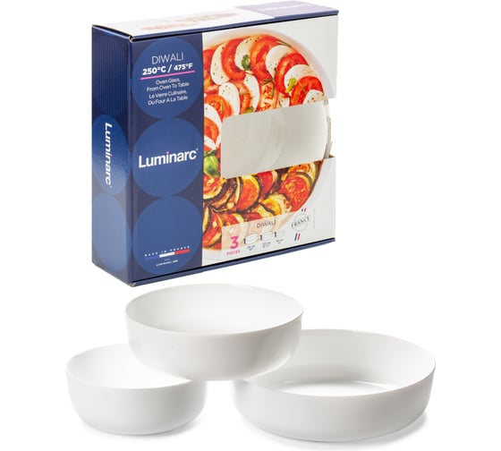Изображение товара Набор для запекания и подачи LUMINARC ДИВАЛИ 3 предмета N7648