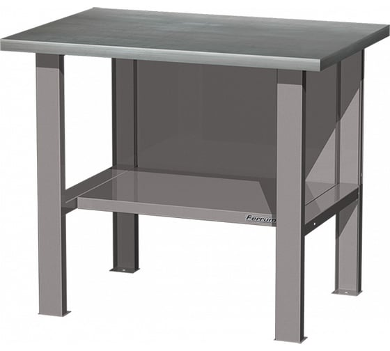 Изображение товара Верстак FERRUM беcтумбовый, столешница оцинкованная - серый металлик 01.001L-9007 В0000000180698