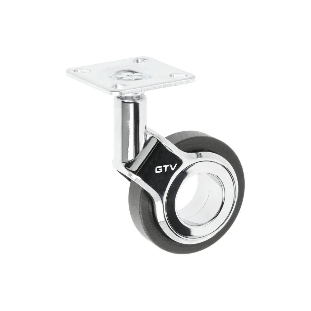 Изображение товара Мебельное колесико GTV GIRA без тормоза диаметр 75 мм черное
