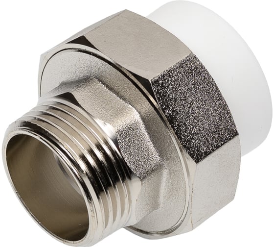 Изображение товара Муфта комбинированная разъемная Damento нар.рез. 1", 32 мм, белый 8911