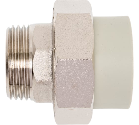 Изображение товара Муфта комбинированная разъёмная Damento наружная резьба 1", 32 мм, серый 8727