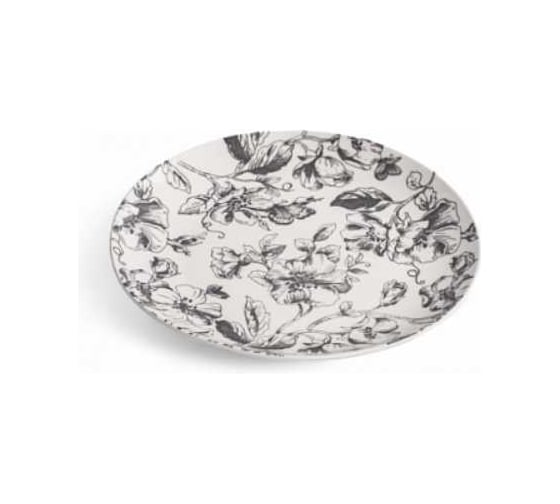 Изображение товара Тарелка обеденная CRYSTAR BOTANICA серый, 24 см CND011