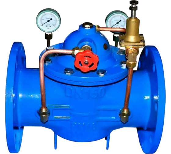 Изображение товара Регулятор DN.ru "после себя" МРПП-GGG40-GGG40-RR-F Ду80 Ру16 с пилотным управлением D230-10669