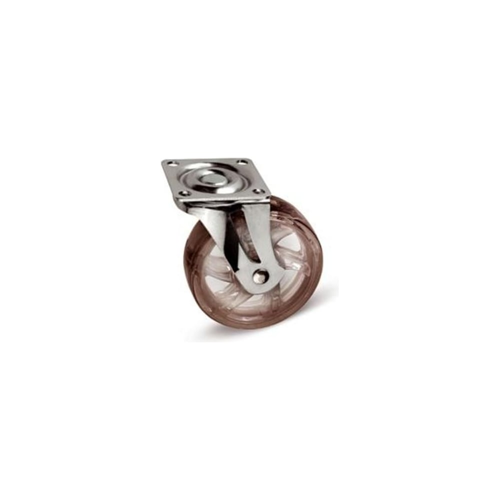 Изображение товара Мебельное колесико GTV SHIFT 75 мм без тормоза дымчатое глянцевое