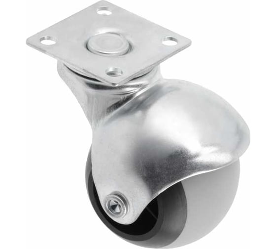 Изображение товара Мебельное колесико GTV без тормоза SPAIN, 50мм, цвет серый ( упаковка 4 шт) KM-SPAIN-50MM-18