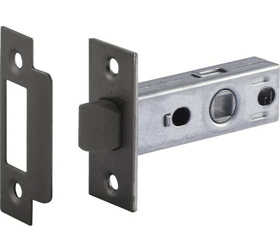 Изображение товара Дверная защелка НОРА-М С-45П пластик. яз. графит 17213