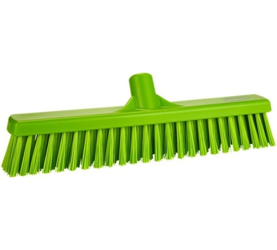 Изображение товара Щетка для подметания Vikan с комбинированным ворсом, 410 мм, Мягкий/жесткий, Лаймовый 317477