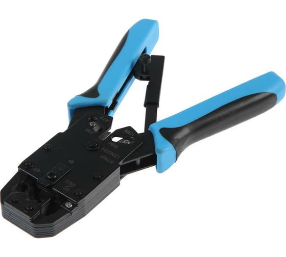 Изображение товара Кримпер для обжима клемм ТУНДРА RJ-45 8P, RJ-12 6P, RJ-10 4P, вертикальный обжим 4476071