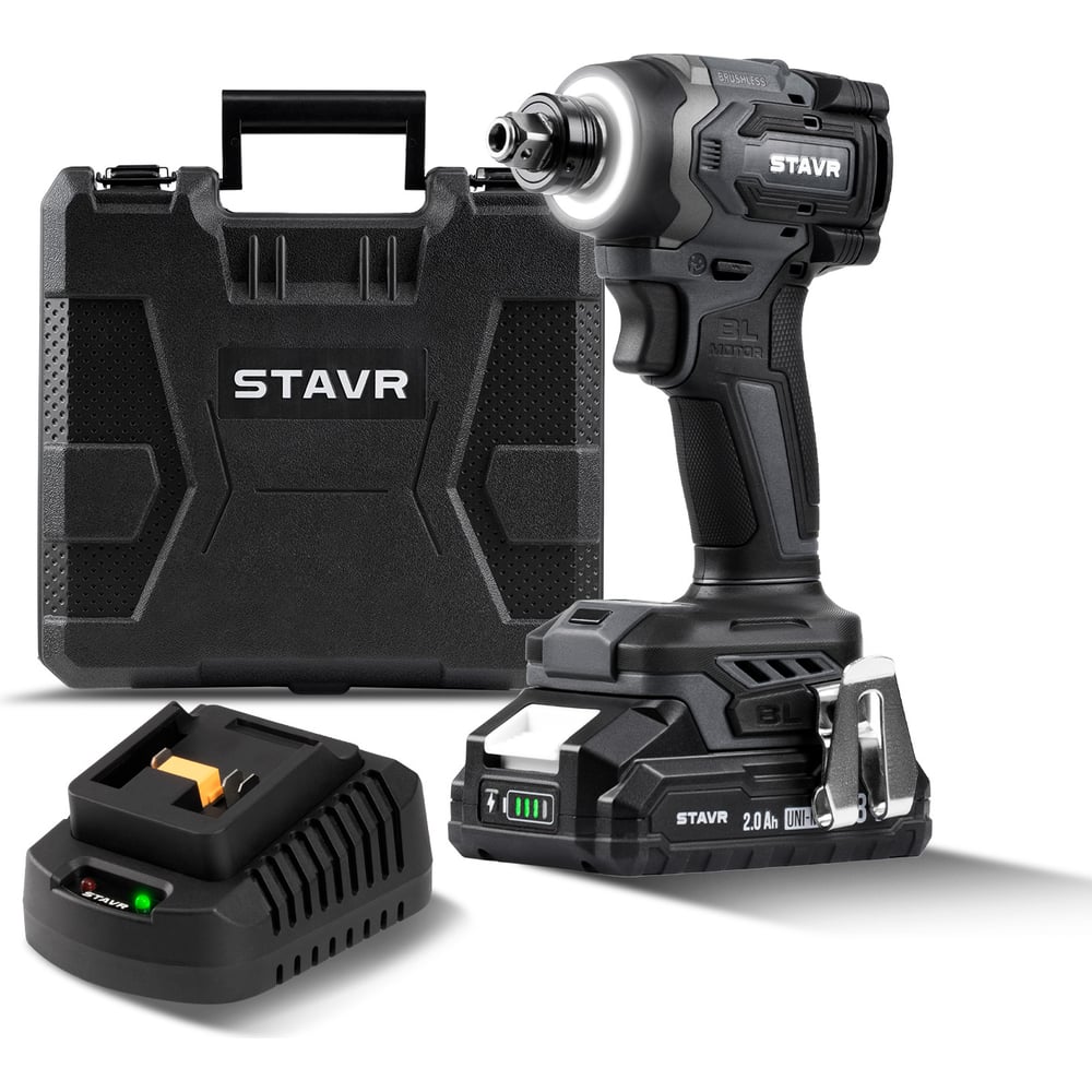 Изображение товара Шуруповерт аккумуляторный ударный Ставр 18V, 230 Нм, бесщеточный