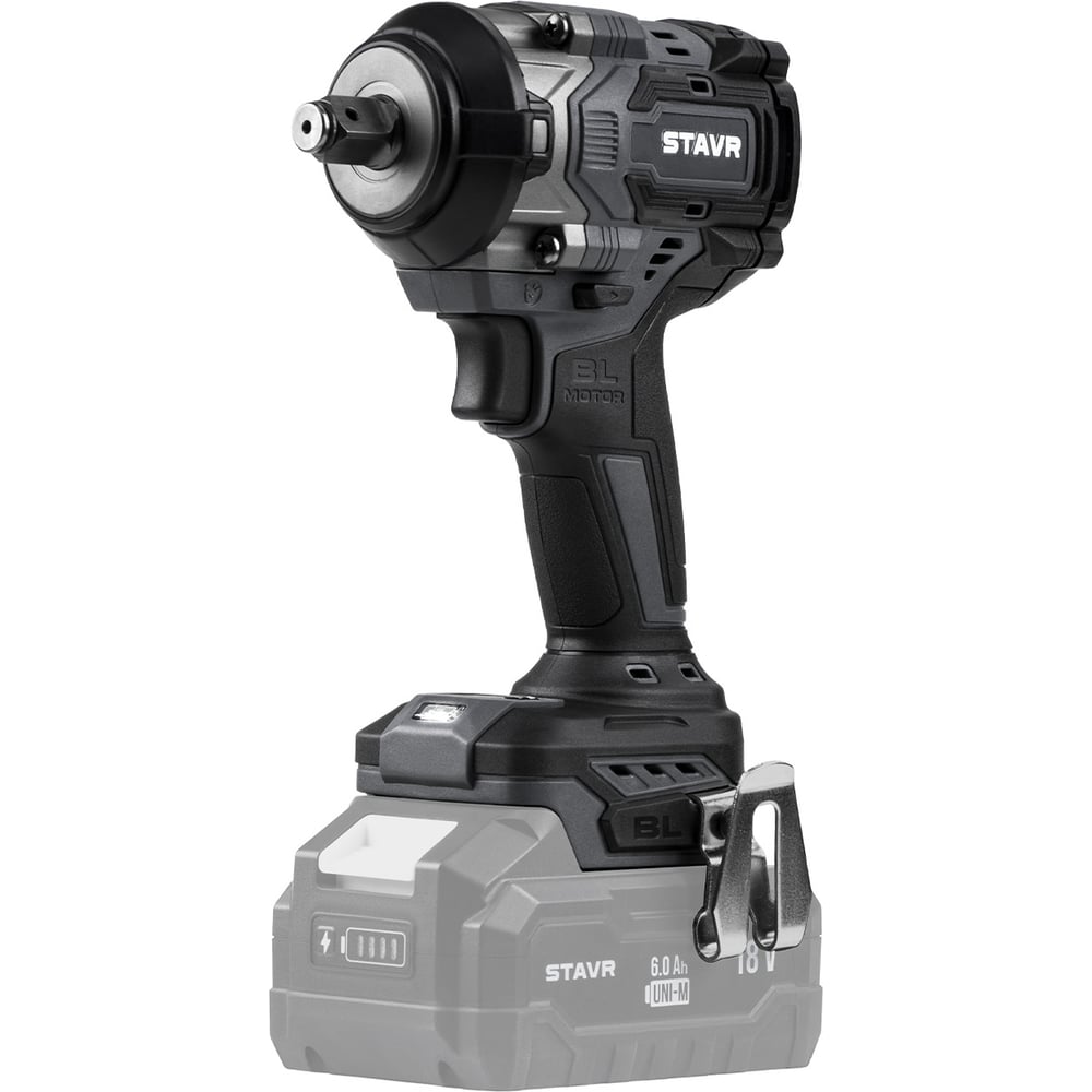 Изображение товара Аккумуляторный гайковерт ударный ставр 1/2 650 Нм 18V без аккумулятора