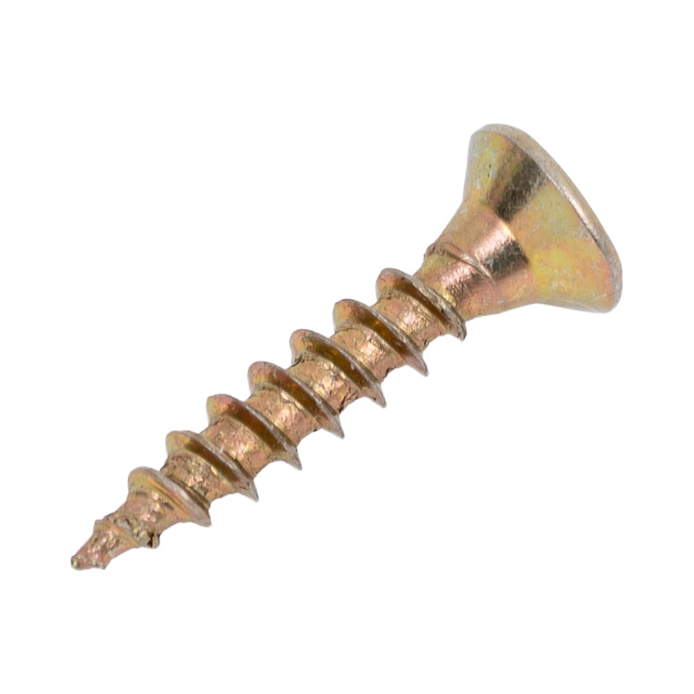 Изображение товара Шурупы ВИРТУОЗ 3х16 потайная головка желтое цинковое покрытие 1000 шт