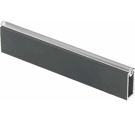 Изображение товара Гардеробная штанга GTV прямоугольная, с антискользящей вставкой, 12x32 мм, толщина 1.5 мм, L=3 м, антрацит 20 шт WG-RRPS300-60