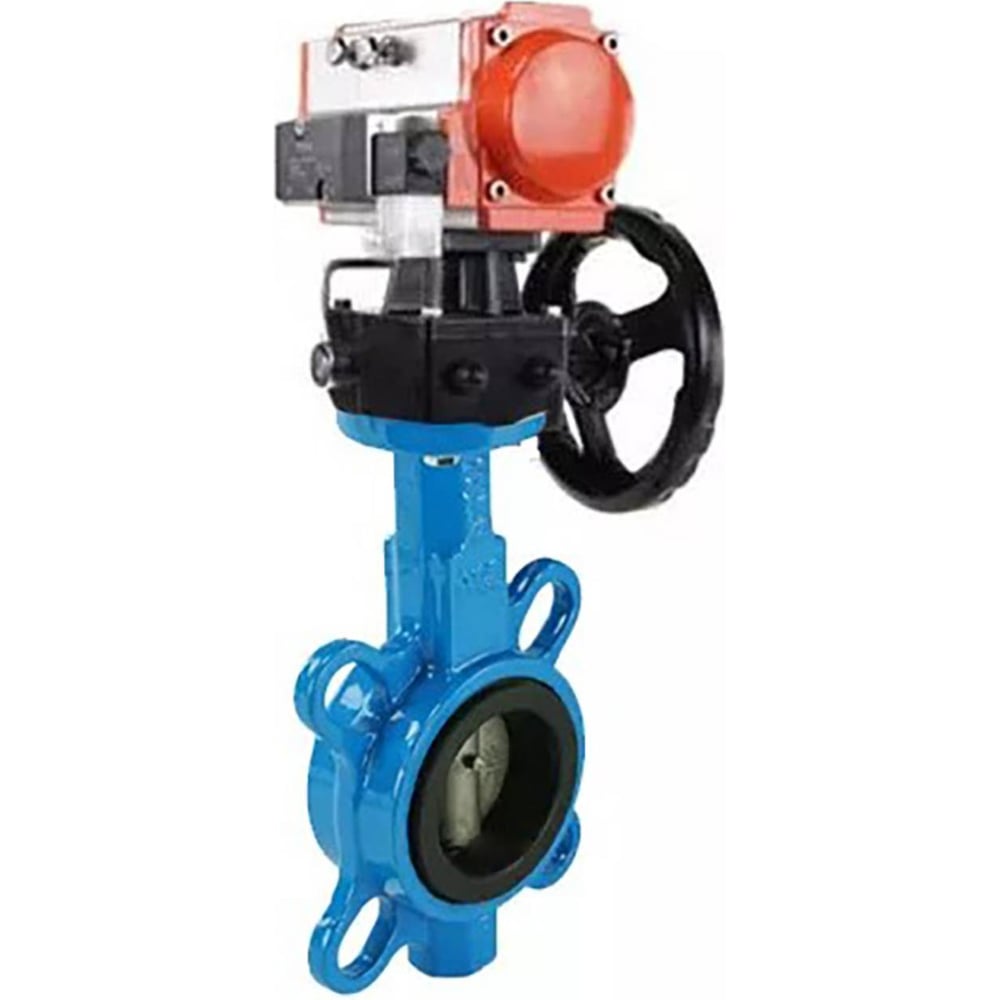 Изображение товара Затвор DN.ru QT450-316-EPDM Ду200 Ру16 с пневмоприводом