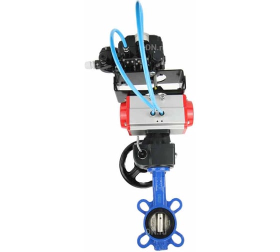 Изображение товара Затвор DN.ru (абразивные среды) QT450-316-EPDM Ду200 Ру16 пн.привод, позиционер, дублёр D050-57713