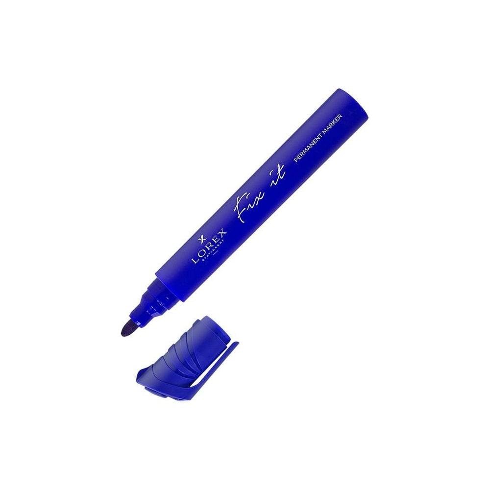 Круглый перманентный маркер LOREX маркер перманентный 2 0 мм crown p 505 синий