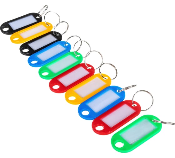 Изображение товара Брелоки для ключей LITE пластик ассорти 10 шт KRL-10