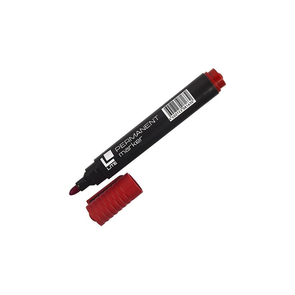 Круглый перманентный маркер LITE маркер зубр профессионал 06320 3 перманентный заостренный красный 1 мм