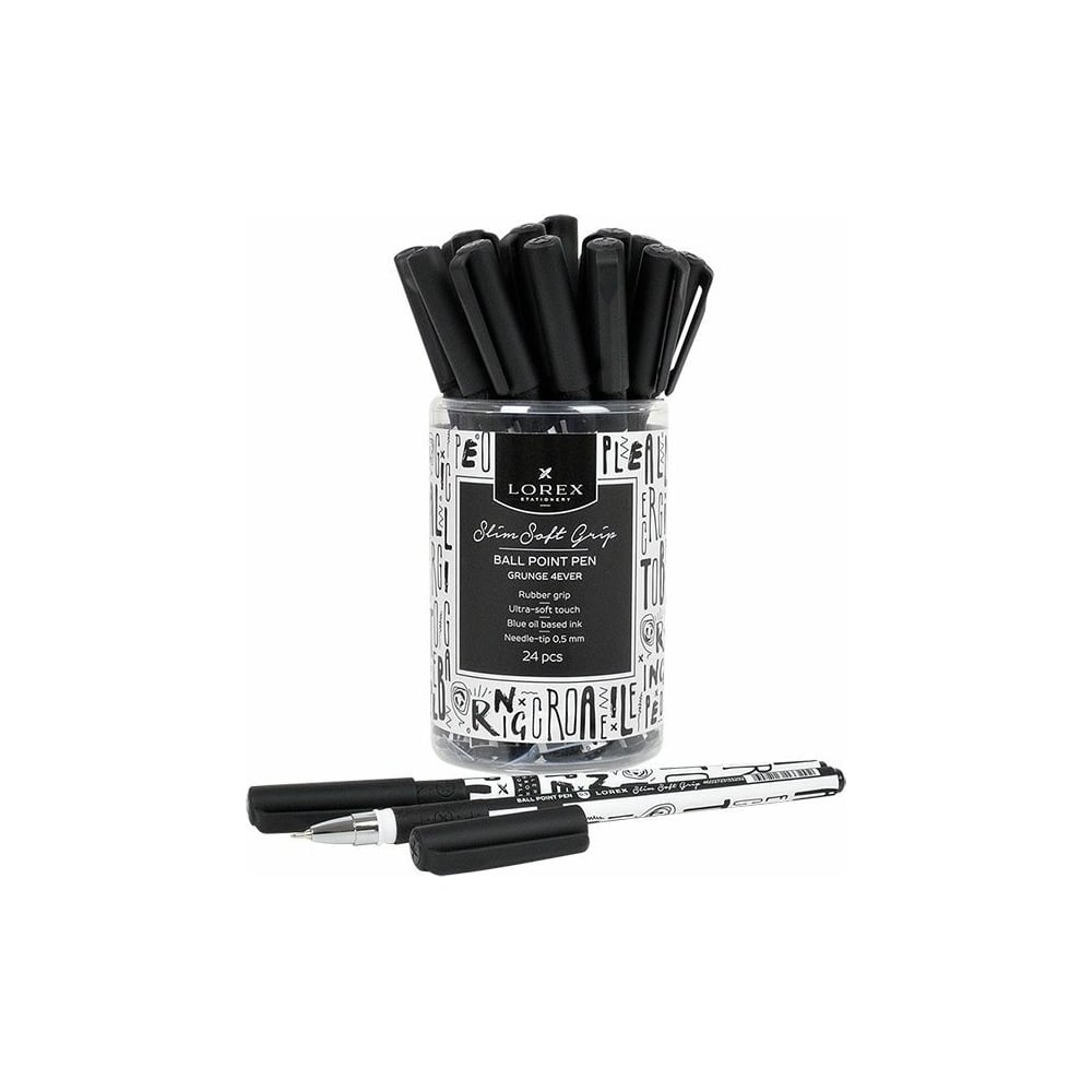 Изображение товара Масляная ручка LOREX Slim Soft Grip GRUNGE 4 EVER 0,50 мм