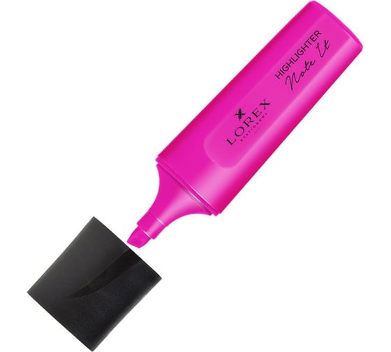 Изображение товара Текстовый маркер LOREX NOTE IT 1-5 мм розовый скошенный LXTMNI-P