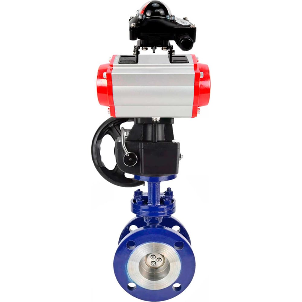 Изображение товара Затвор DN.ru с тройным эксцентриком WCB-316-M-F-ISO Ду65 Ру25 пневмопривод