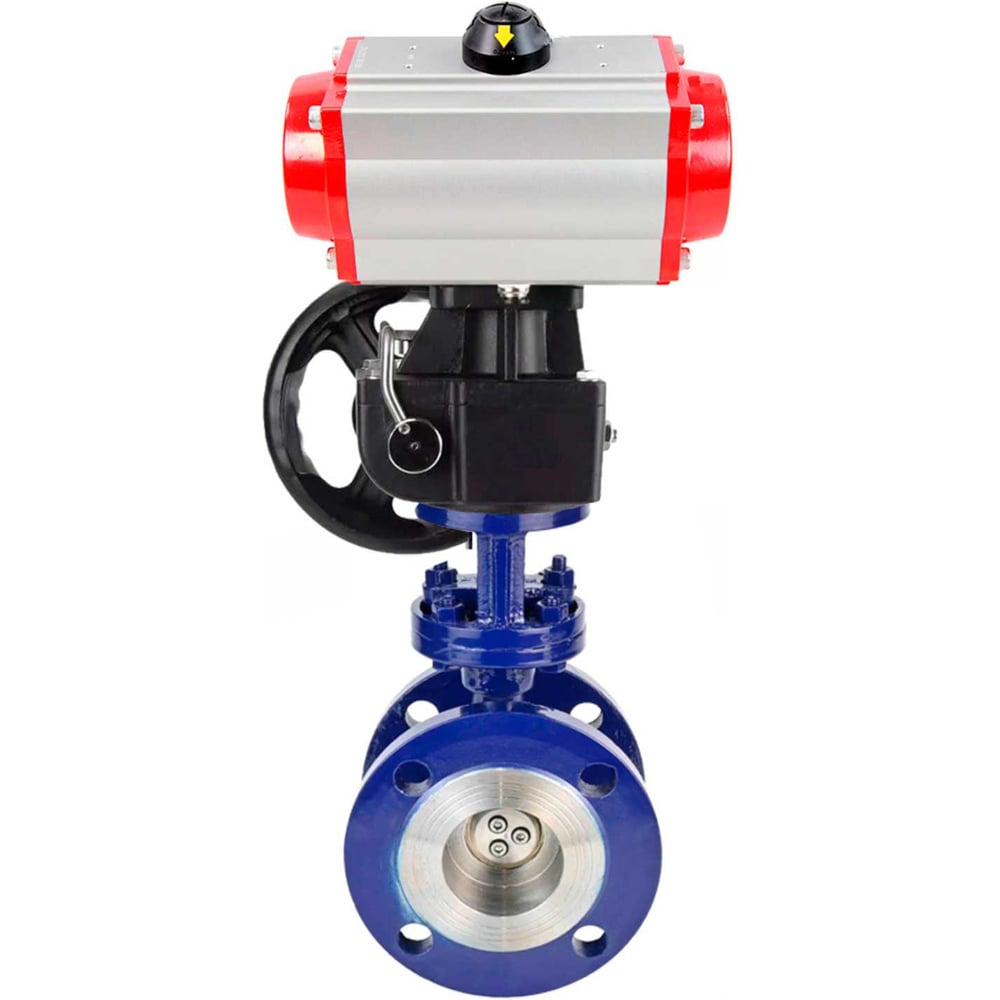 Изображение товара Затвор с тройным эксцентриситетом DN.ru WCB-304-M-F-ISO Ду50 пневмопривод