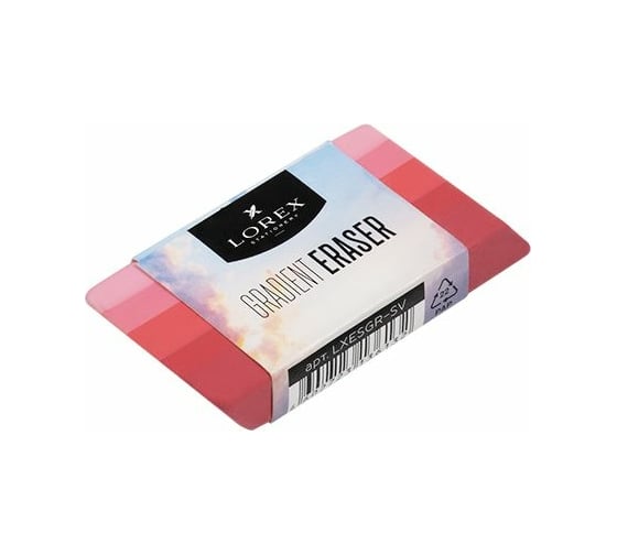 Изображение товара Ластик LOREX GRADIENT SUNSET VIBES прямоугольный LXESGR-SV