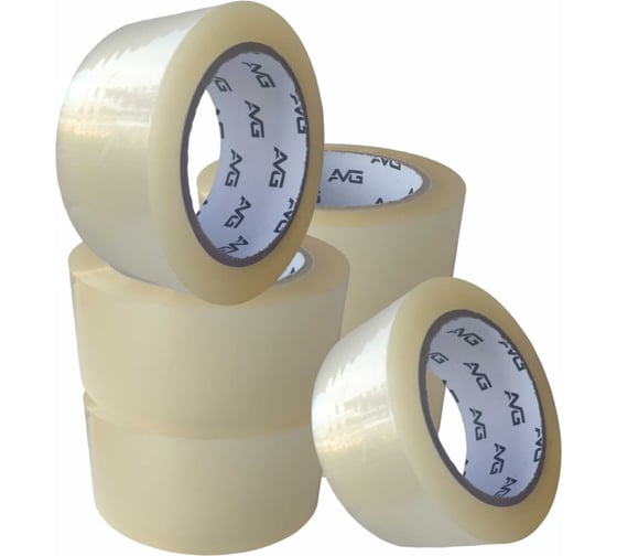 Изображение товара Упаковочная клейкая лента прозрачная AVG 48 мм х 200 м Скотч 200м