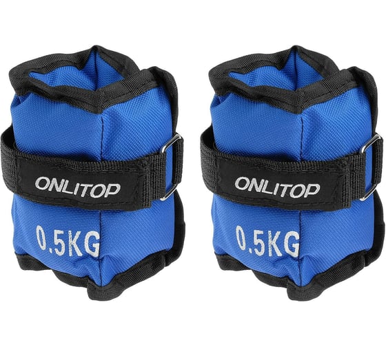 Изображение товара Утяжелители ONLITOP 0.5 кг, цвет синий 1214826