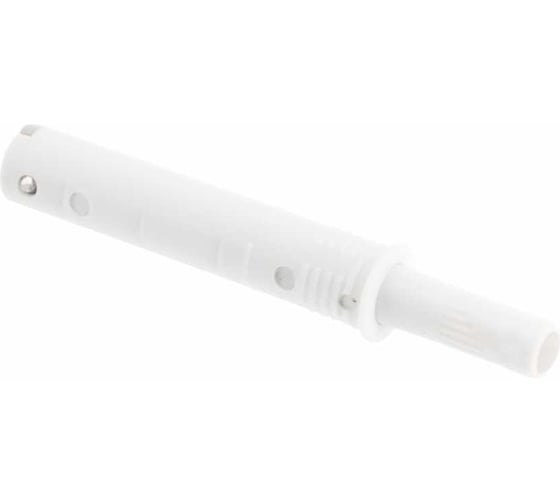 Изображение товара Толкатель GTV SALTO NOVA, короткий, врезной, каучуковый наконечник, цвет белый ( упаковка 100 шт) AM-SVW-KR-GM-10