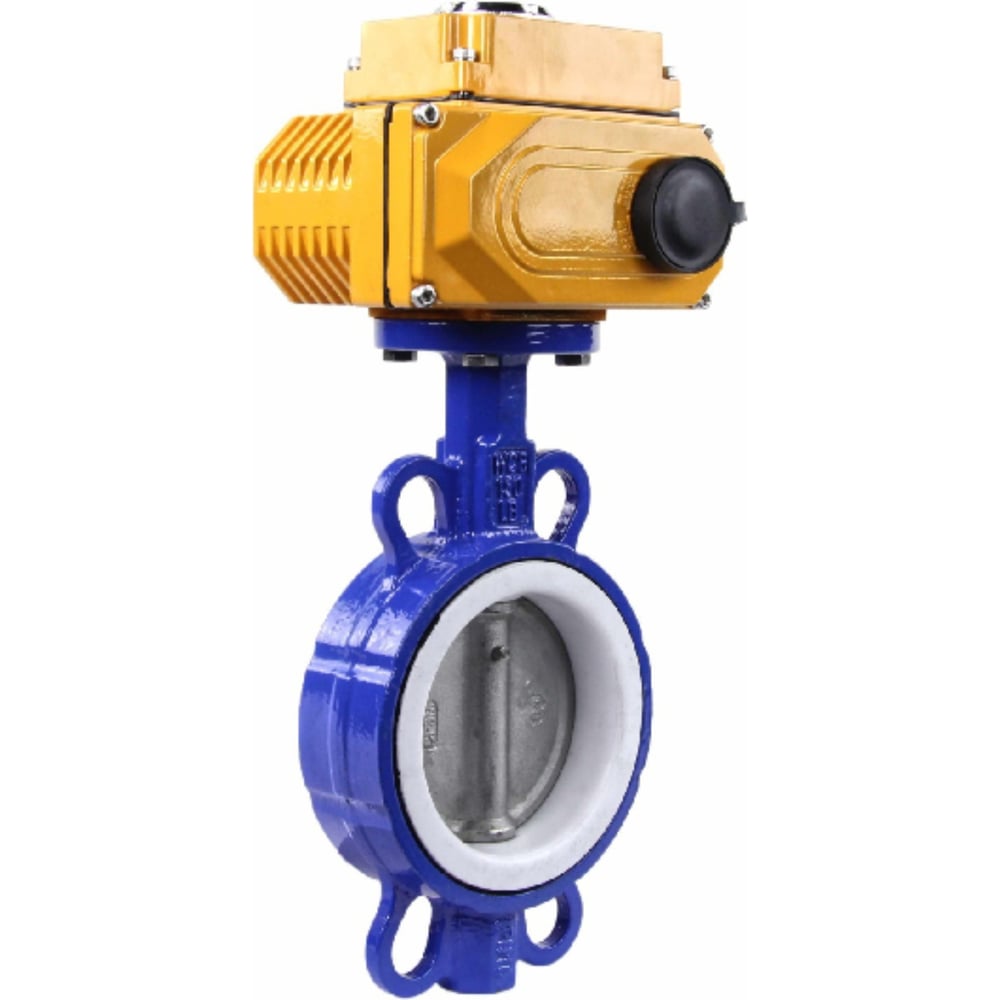 Изображение товара Затвор DN.ru WCB-316L-PTFE Ду40 с электроприводом QT-005 220В