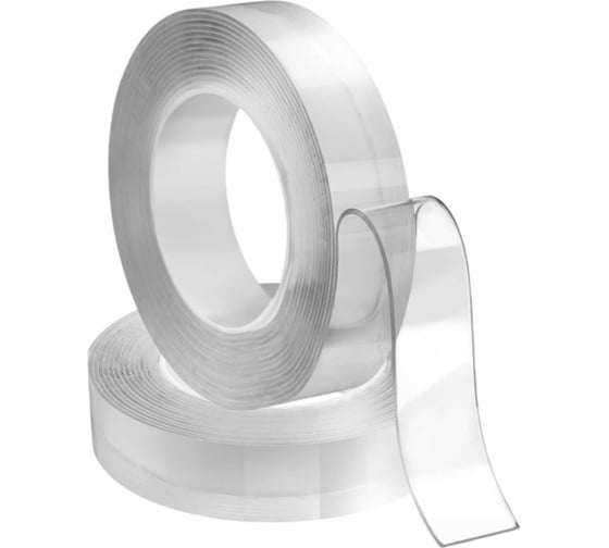 Изображение товара Двухсторонний скотч нано лента прозрачная AVG 3см Х 2м Нанао скотч 2м